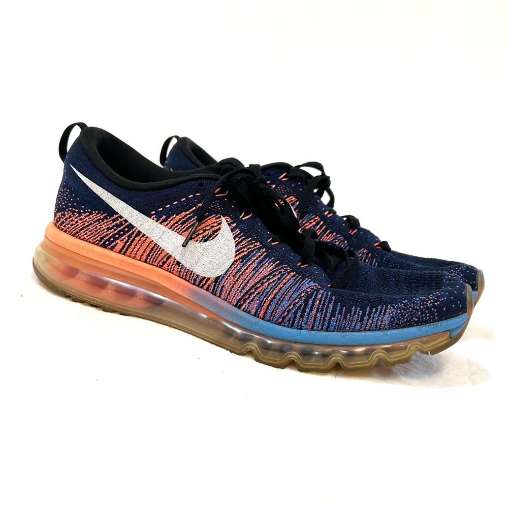 Nike Flyknit Air Max Blue Glow Bright Mango